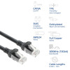 ACT FC1907 καλώδιο σύνδεσης δικτύου CAT6A U/UTP εξαιρετικά εύκαμπτο, 7 m, TPE, RJ45 χωρίς πιασίματα, μαύρο
