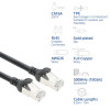 ACT FC2910 καλώδιο σύνδεσης δικτύου S/FTP CAT6A, εξαιρετικά ευέλικτο, TPE, με βύσματα RJ45 χωρίς σκαλώματα, 10 m, μαύρο