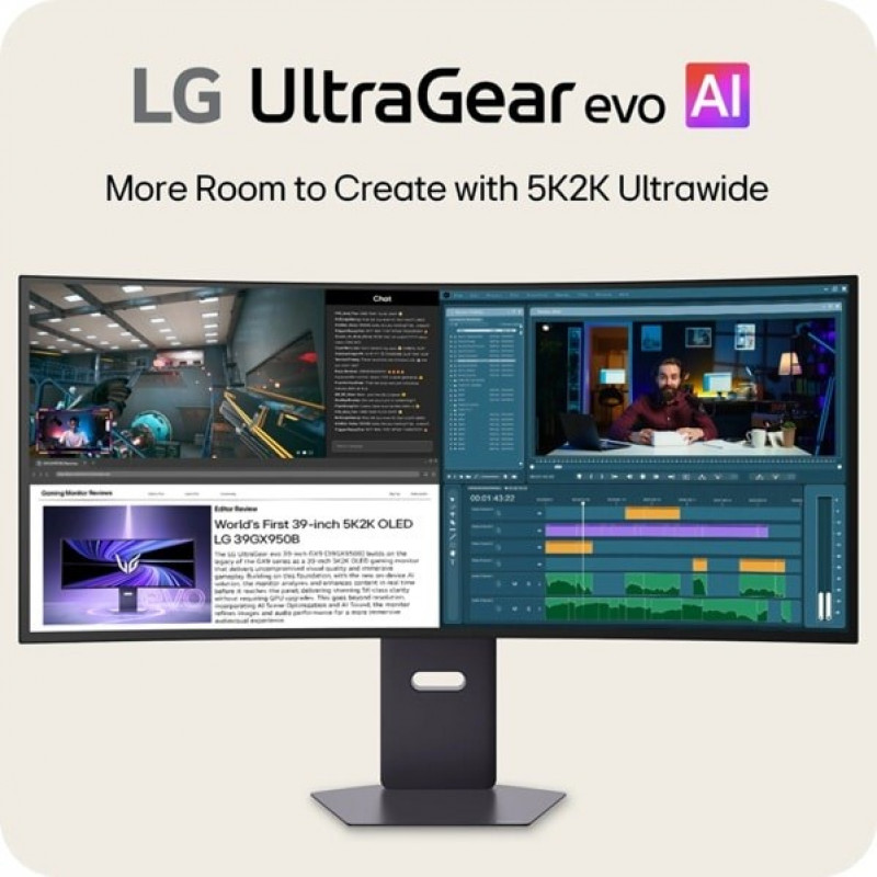 LG UltraGear evo GX9 Tandem OLED 39GX950B-B οθόνη