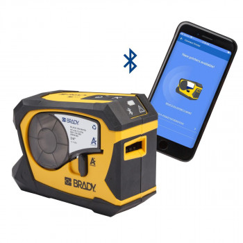 Brady M211 φορητός εκτυπωτής ετικετών θερμικής μεταφοράς, 203 dpi, Bluetooth, μέγιστο πλάτος 19,05 mm, έκδοση ΕΕ-ΗΒ-ΗΠΑ (170381)