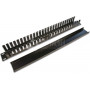Wirewin KRP 1U BL 19" πάνελ οδήγησης καλωδίων με κάλυμμα, μαύρο RAL9005