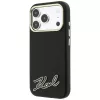 Karl Lagerfeld Grained with Resin Signature Logo MagSafe θήκη για iPhone 18 Pro Max / 17 Pro Max, μαύρη
