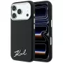 Karl Lagerfeld Saffiano Small Script Metal Logo MagSafe θήκη για iPhone 18 Pro / 17 Pro, μαύρη