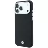 BMW BMW001220 Sign Deboss Quilted Metal Logo θήκη MagSafe για iPhone 18 Pro Max / 17 Pro Max, μαύρη