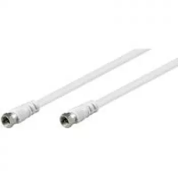 Wentronic Goobay 27031 καλώδιο σύνδεσης SAT, 1,5 m, βύσμα F σε βύσμα F, λευκό