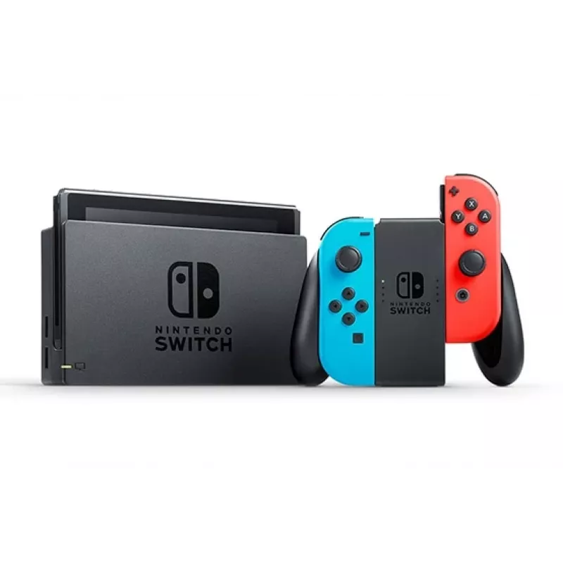 Nintendo Switch (νέο αναθεωρημένο μοντέλο) φορητή κονσόλα παιχνιδιών, μαύρη / μπλε / κόκκινη, 15,8 cm (6,2 ίντσες), 32 GB, Wi-Fi