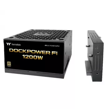 Thermaltake Dockpower FI 1200W τροφοδοτικό υπολογιστή, 80 PLUS Gold, ATX 3.1, μαύρο