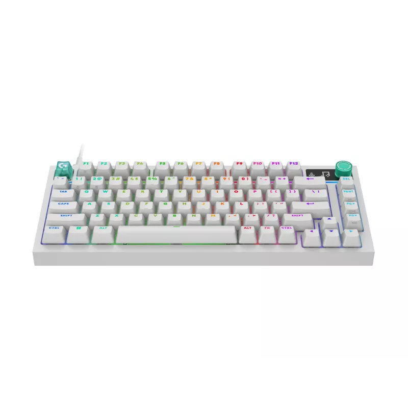 Πληκτρολόγιο Logitech G316 X 75, 920-014315, λευκό, FR
