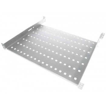 Alantec SA-P-19-1U-550-4-S σταθερό ράφι, 19″ 1U, βάθος 550 mm, γκρι