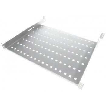 Alantec SA-P-19-1U-550-4-S σταθερό ράφι, 19″ 1U, βάθος 550 mm, γκρι