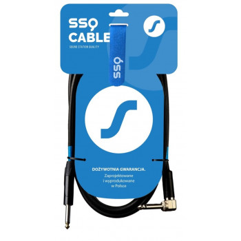 Καλώδιο SSQ JMPJMK2 SS-1440 jack mono – jack mono (γωνία 90 μοιρών), 2 m, μαύρο