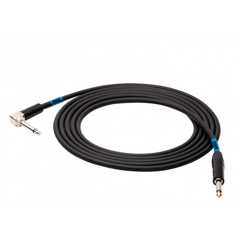 Καλώδιο SSQ JMPJMK2 SS-1440 jack mono – jack mono (γωνία 90 μοιρών), 2 m, μαύρο