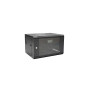Επιτοίχιο ερμάριο rack Digitus DN-W19 06U/450/B 6U, μαύρο