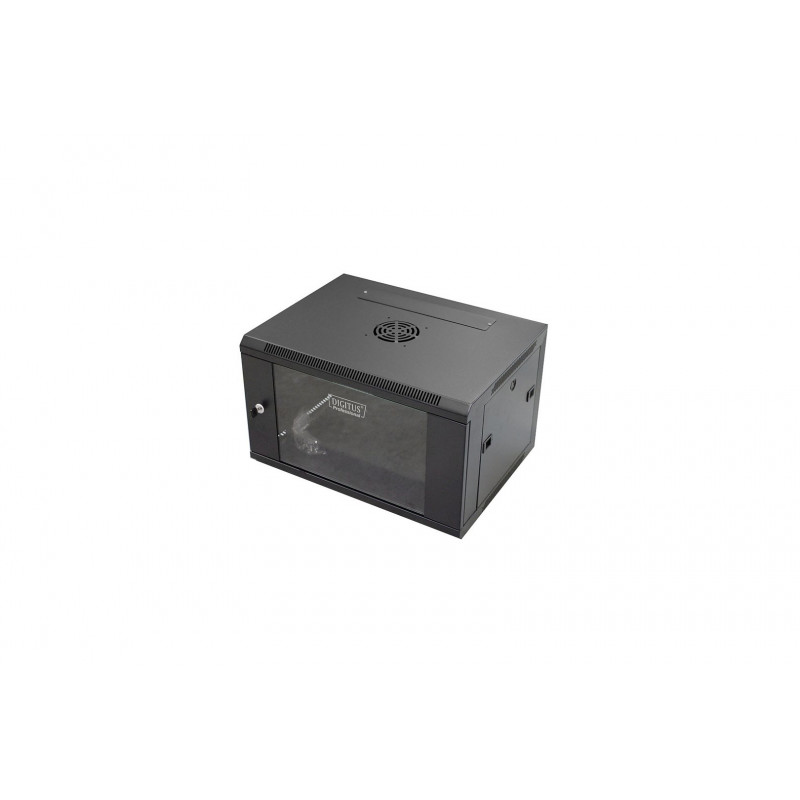 Επιτοίχιο ερμάριο rack Digitus DN-W19 06U/450/B 6U, μαύρο