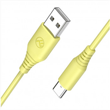 Καλώδιο σιλικόνης Tellur TLL155400 από USB σε Type-C, 3A, 1 m, κίτρινο
