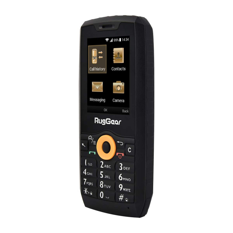 RugGear RG150 ανθεκτικό κινητό με πλήκτρα, Dual SIM, μαύρο