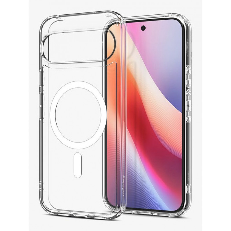 Spigen Ultra Hybrid MagSafe θήκη για Google Pixel 10 Pro / Pixel 10, διάφανη λευκή