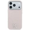 Karl Lagerfeld KF003255 Grained Embossed Ring & Kameo Logo θήκη MagSafe για iPhone 18 Pro / 17 Pro, μπεζ