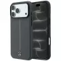 Mercedes Mer008907 Leather Semi Wrap with Iconic Line θήκη MagSafe για iPhone 18 Pro / 17 Pro, ανθρακί
