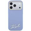 Karl Lagerfeld KF003170 Grained with Resin Signature Logo MagSafe θήκη για iPhone 18 Pro Max / 17 Pro Max, ανοιχτό μπλε