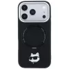 Karl Lagerfeld KF003216 Ring Stand 360 Choupette Head Pin MagSafe θήκη για iPhone 18 Pro Max / 17 Pro Max, μαύρη