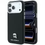 Karl Lagerfeld KF003263 Grained Karl Head Metal MagSafe θήκη για iPhone 18 Pro / 17 Pro, μαύρη