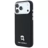 Karl Lagerfeld KF003263 Grained Karl Head Metal MagSafe θήκη για iPhone 18 Pro / 17 Pro, μαύρη