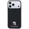 Karl Lagerfeld KF003263 Grained Karl Head Metal MagSafe θήκη για iPhone 18 Pro / 17 Pro, μαύρη