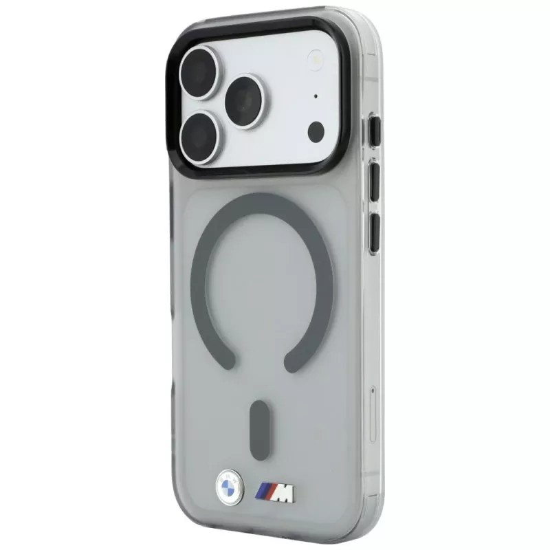 Θήκη BMW M IML Frosted Metal Logo & Trims MagSafe για iPhone 18 Pro / 17 Pro, ανθρακί