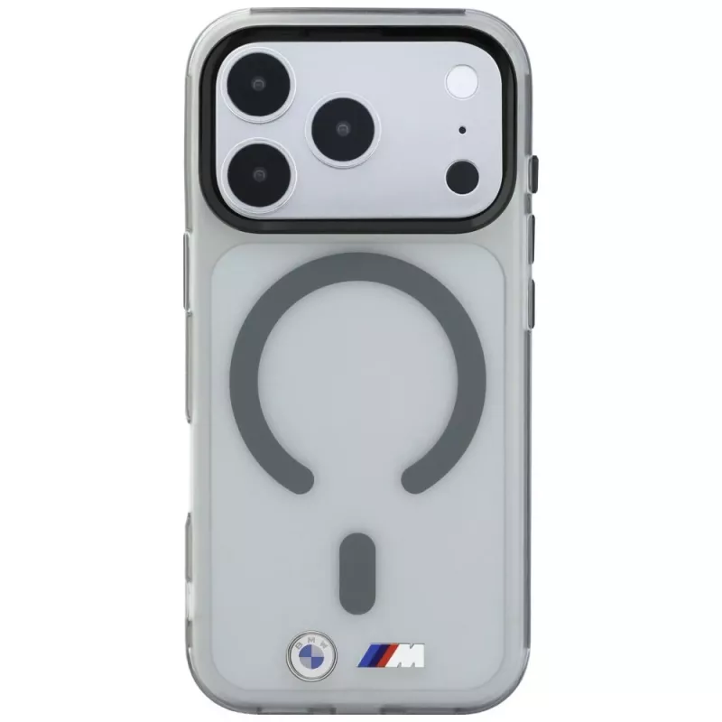 Θήκη BMW M IML Frosted Metal Logo & Trims MagSafe για iPhone 18 Pro / 17 Pro, ανθρακί