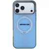 Θήκη Mercedes AMG IML Double Layer Urban Line με δαχτυλίδι-βάση MagSafe για iPhone 18 Pro Max / 17 Pro Max, μπλε
