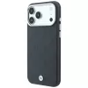 Θήκη BMW Sign Deboss Quilted Metal Logo MagSafe για iPhone 18 Pro / 17 Pro, ανθρακί