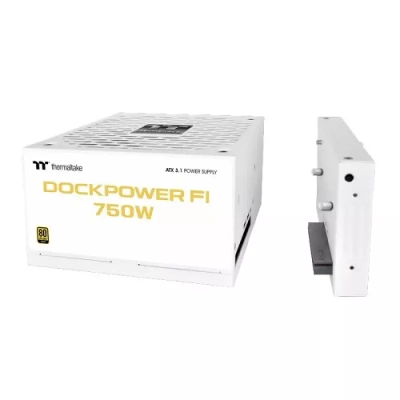 Thermaltake Dockpower FI 750W τροφοδοτικό υπολογιστή, 80 PLUS Gold, αρθρωτό, λευκό