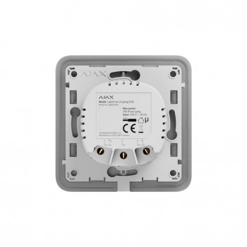 Ajax LightCore 2GANG 45111 συσκευή έξυπνου σπιτιού, λευκή