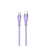Tellur καλώδιο σιλικόνης Type-C σε Lightning, PD 30 W, 1 m, μοβ