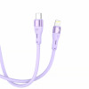 Tellur καλώδιο σιλικόνης Type-C σε Lightning, PD 30 W, 1 m, μοβ