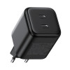 Ugreen X526 φορτιστής 45 W, 2 x USB-C, GaN, μαύρος