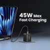 Ugreen X526 φορτιστής 45 W, 2 x USB-C, GaN, μαύρος