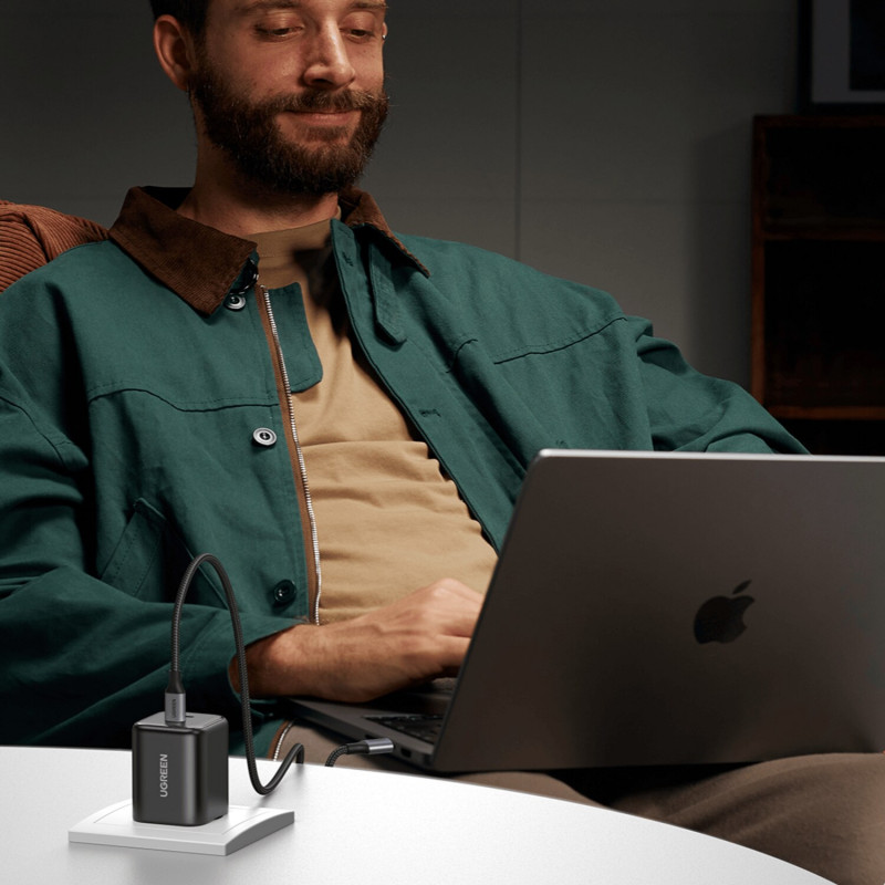 Ugreen X526 φορτιστής 45 W, 2 x USB-C, GaN, μαύρος