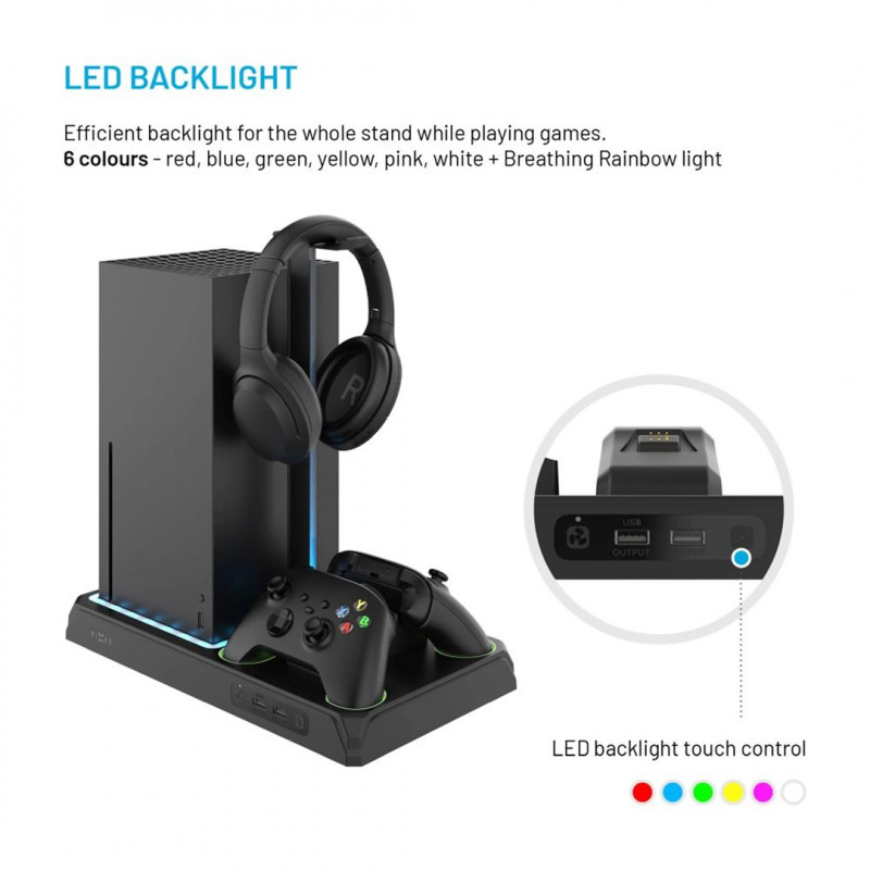 Fixed FIXXB-MCS-BK πολυλειτουργικός σταθμός για Xbox Series X/S, μαύρος