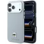Karl Lagerfeld Grained Karl Head Metal θήκη με MagSafe για iPhone 18 Pro / 17 Pro, γκρι