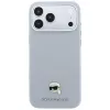 Karl Lagerfeld Grained Karl Head Metal θήκη με MagSafe για iPhone 18 Pro / 17 Pro, γκρι