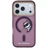 Karl Lagerfeld Peekaboo Logo θήκη με MagSafe για iPhone 18 Pro Max / 17 Pro Max, μπορντό