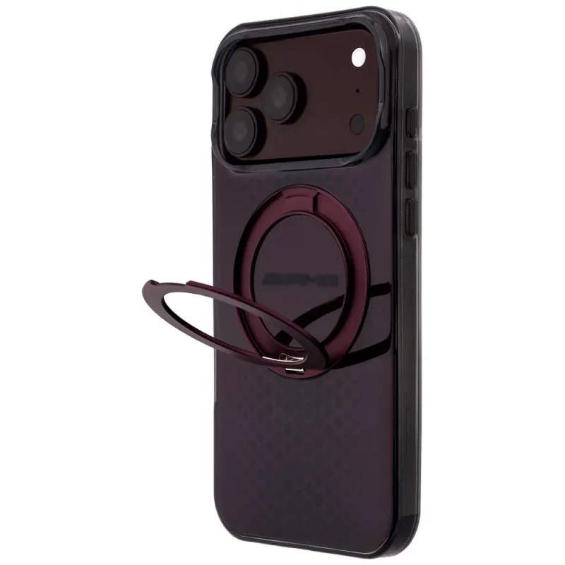 Mercedes AMG IML Double Layer Urban Line θήκη με Ring Stand, MagSafe, για iPhone 18 Pro Max / 17 Pro Max, μπορντό