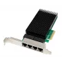 ALLNET ALL0145-4-2.5G-TX προσαρμογέας δικτύου διακομιστή PCIe x4 τεσσάρων θυρών 2,5 Gigabit, χαλκός RJ45