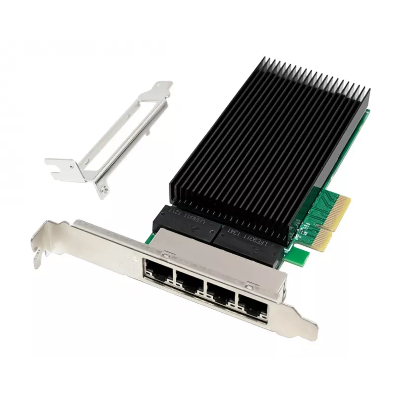 ALLNET ALL0145-4-2.5G-TX προσαρμογέας δικτύου διακομιστή PCIe x4 τεσσάρων θυρών 2,5 Gigabit, χαλκός RJ45