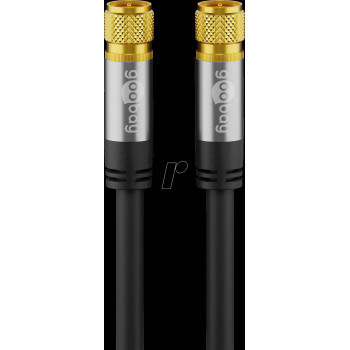 Wentronic 70661 καλώδιο σύνδεσης κεραίας, F, 135 dB, 4x θωρακισμένο, 1 m
