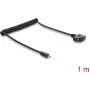 Delock 67692 σπειροειδές καλώδιο D-Tap σε αρσενικό USB Type-C™, 1 m