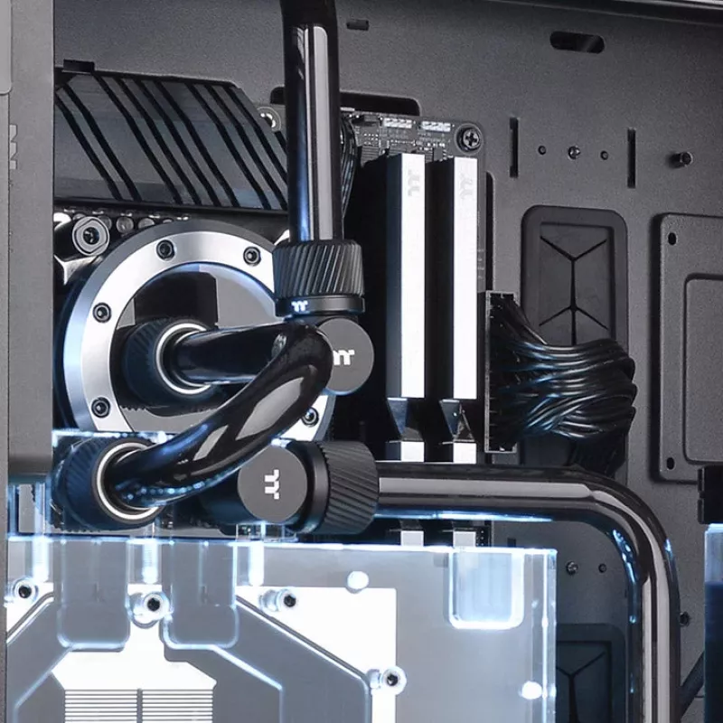 Thermaltake Pacific SF CL-W389-CA16MK-A ρακόρ συμπίεσης για άκαμπτο σωλήνα 16 mm εξωτερικής διαμέτρου, ματ μαύρο