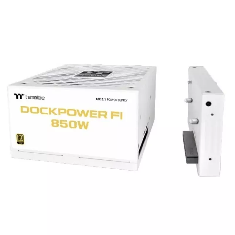 Thermaltake Dockpower FI 850 W τροφοδοτικό υπολογιστή, ATX 3.1, 80 PLUS Gold, λευκό του χιονιού